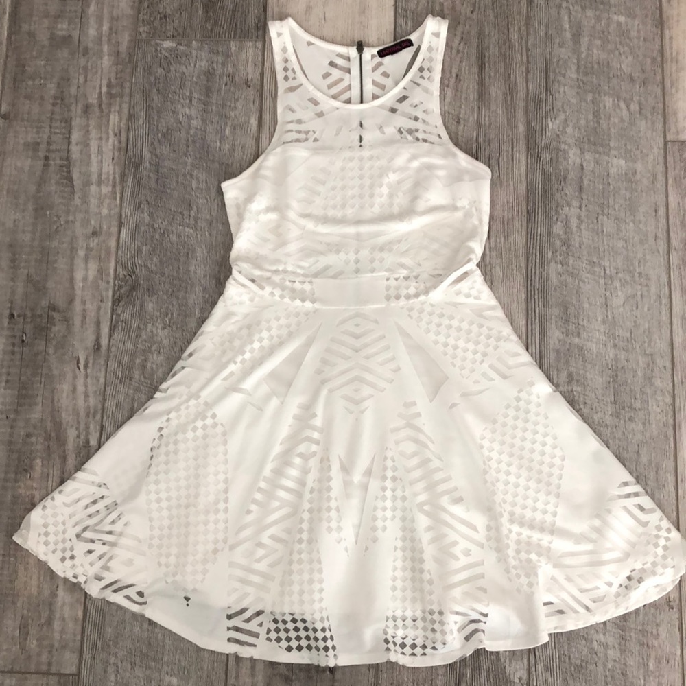 White printed dress